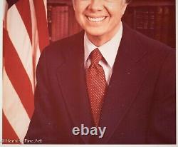 Jimmy Carter Hand Signed Presidential Photograph Excellent Condition