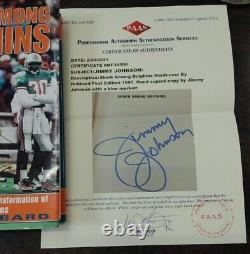 Jimmy Johnson Hand Signed Copy Shark Among Dolphins Hardcover 1st Edition 1997