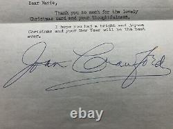 Joan Crawford Blue ballpoint Pen hand Signed letter and envelope 1965 Signature
