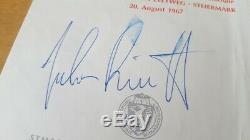 Jochen Rindt 1967 signed original Autograph Autogramm handsigned Zeltweg Lotus