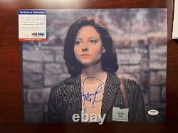 Jodie Foster Hand Signed 11x14 Autographed Silence Of The Lambs Psa/dna Coa