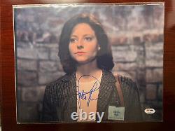 Jodie Foster Hand Signed 11x14 Autographed Silence Of The Lambs Psa/dna Coa