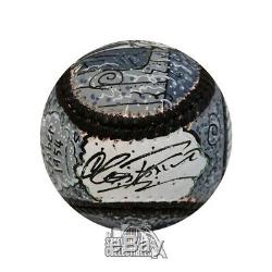 Joe DiMaggio Autographed Fazzino Hand Painted Baseball BAS LOA