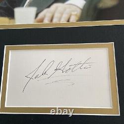 John Gotti Hand Signed Autograph And Photo Mounted COA