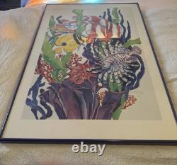 John Martin Jensen Hand Signed Sea life Fish Print