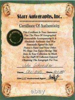 John Schneider Hand Signed Photograph + Extra Photo + COA