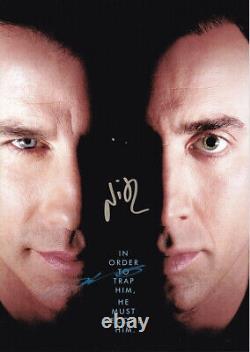 John Travolta Nicolas Cage Face/Off Hand Signed Autograph Photo 8x12 COA