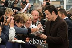 John Travolta Nicolas Cage Face/Off Hand Signed Autograph Photo 8x12 COA