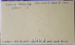 Johnny Knotville Hand Signed Card