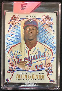 Jorge Soler Dual Card 1/1 Embellished MS Auto & Spectra Prizm Relic #66/99