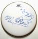 Judas Priest Real Hand Signed 12 Drumhead Jsa Autographed Hill Halford Downing