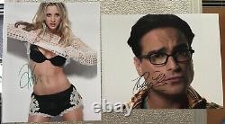 K. CUOCO, J. GALECKI, THE BIG BANG THEORY DVD, 8 x 10 GENUINE HAND SIGNED PHOTO, COA