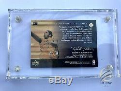 KOBE BRYANT HAND AUTOGRAPHED UD Game Floor 2002-03 Hardcourt #KB-F w COA MINT