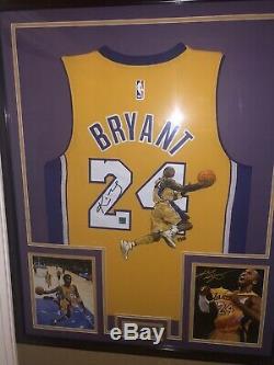 KOBE BRYANT SIGNED AUTOGRAPH AUTHENTIC JERSEY FRAMED & Hand Painted! 1 Of A Kind