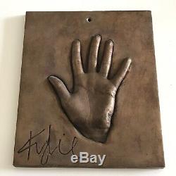 KYLIE MINOGUE Very Rare Bronze Lifecast Hand Print + Autograph, 1 Produced ONLY