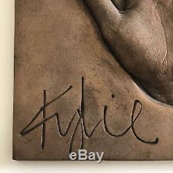 KYLIE MINOGUE Very Rare Bronze Lifecast Hand Print + Autograph, 1 Produced ONLY