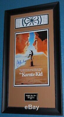 Karate Kid hand signed Ralph Macchio autograph poster & headband framed (Swartz)