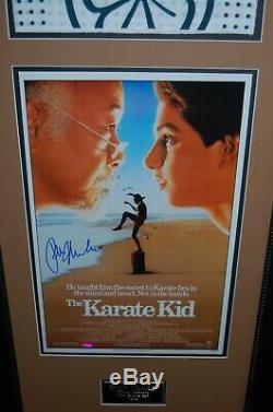 Karate Kid hand signed Ralph Macchio autograph poster & headband framed (Swartz)