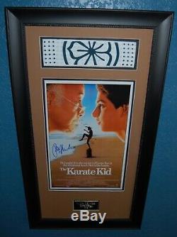 Karate Kid hand signed Ralph Macchio autograph poster & headband framed (Swartz)