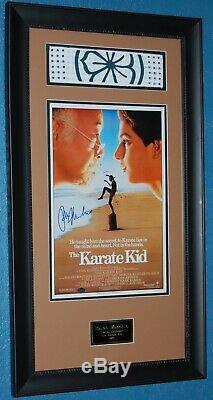 Karate Kid hand signed Ralph Macchio autograph poster & headband framed (Swartz)