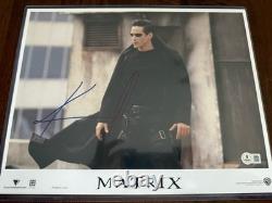Keanu Reeves Hand Signed In Person Matrix? Autographed 11x14 Rare Beckett LOA