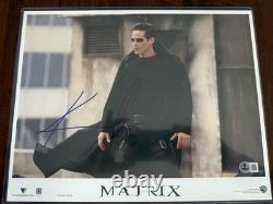 Keanu Reeves Hand Signed In Person Matrix? Autographed 11x14 Rare Beckett LOA