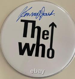 Kenney Jones HAND SIGNED Drumhead / Drumskin AUTOGRAPHED The Who