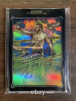 Khabib Nurmagomedov X Tyson Beck Undefeated -coloration Autograph In Hand 3/22