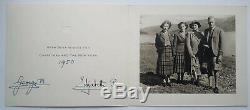 King George VI & Queen Elisabeth II Mother Hand Signed Autograph Christmas Card