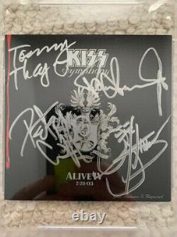 Kiss Hand Signed Kiss Alive 4 CD Cover Very Rare Paul+gene Psa Slabbed