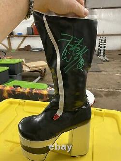 Kiss Peter Criss Catman Autographed Boot Hand Signed