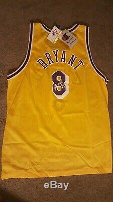 Kobe Bryant Autographed Hand Signed Rare Silver Sharpie Lakers Gold Jersey #8