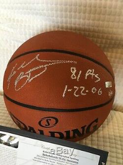 Kobe Bryant Hand Print Autographed Basketball 81Pts 11/81 Limited Edition