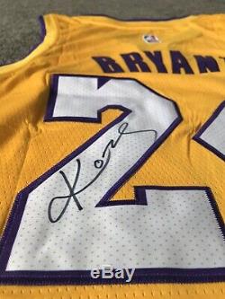 Kobe Bryant Hand Signed Autograph LA Lakers #24 Jersey Panini COA Rare