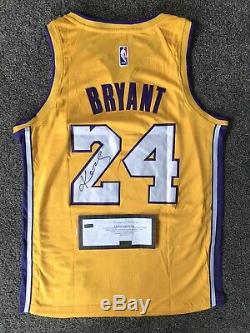 Kobe Bryant Hand Signed Autograph LA Lakers #24 Jersey Panini COA Rare