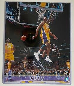 Kobe Bryant hand signed autographed 16x20 photo L. A. Lakers with Shaq PSA/DNA