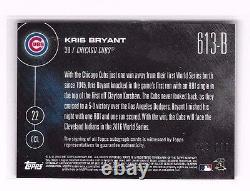 Kris Bryant 2016 Topps Now NL Pennant NLCS On Card Auto Autograph /199 in-hand