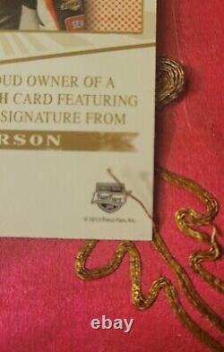 Kyle Larson 2013 Press Pass Fanfare Autos Gold Autographed Rookie Card 076/125