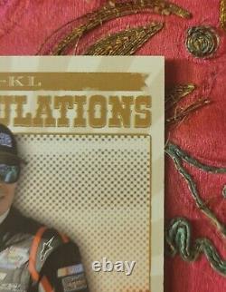 Kyle Larson 2013 Press Pass Fanfare Autos Gold Autographed Rookie Card 076/125