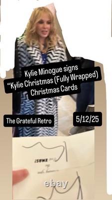 Kylie Minogue Hand Signed Christmas Card Fully Wrapped BRAND NEW release day
