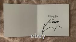 Kylie Minogue Hand Signed Christmas Card Fully Wrapped BRAND NEW release day