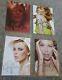 Kylie Minogue X4 Lot Of Hand Signed Autographed Promo Postcards Genuine Golden