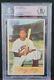 Larry Doby Signed Autographed 1954 Bowman Beckett Bas Jackie Robinson