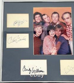 LAVERNE & SHIRLEY Cast Hand Signed/Framed & Matted Autographs with COA