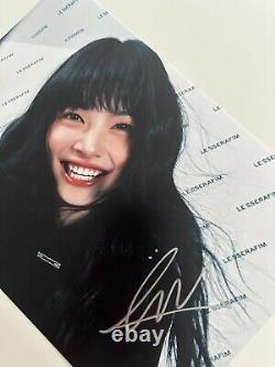 LE SSERAFIM Eunchae hand signed autograph photo