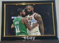 LEBRON JAMES KYRIE IRVIN HAND SIGNED PHOTO WITH COA 8x10 AUTHENTIC AUTOGRAPHS