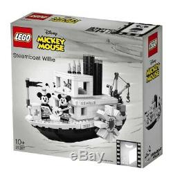 LEGO Ideas Disney Steamboat Willie AUTOGRAPHED SIGNED BOX IN HAND