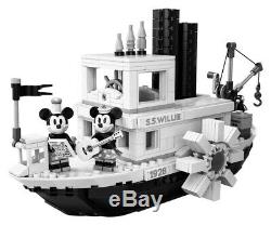 LEGO Ideas Disney Steamboat Willie AUTOGRAPHED SIGNED BOX IN HAND