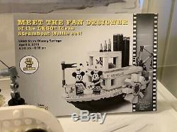 LEGO Ideas Disney Steamboat Willie AUTOGRAPHED SIGNED BOX IN HAND