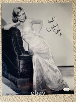 LIZABETH SCOTT HAND SIGNED OVERSIZED 11x14 PHOTO GORGEOUS+GLAMOROUS JSA